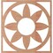 Ekena Millwork Blume Wood Fretwork Pierced Ceiling Medallion, Cherry, 20"OD x 7"ID x 1/4"T CMWP20X20X0250BLCH - alternate 4